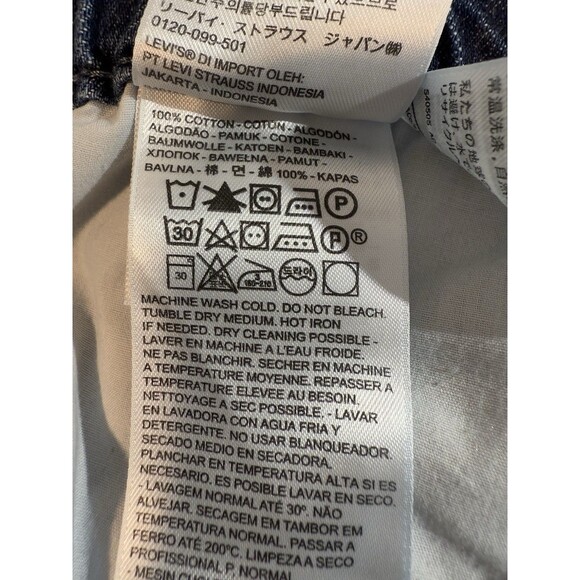 Levi's 80'S HIGH RISE PAPERBAG TAPER Jeans Blue Distressed Size 31 - Picture 14 of 15